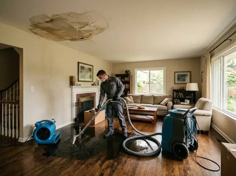 attic-pipe-burst-ceiling-drip-008 — frequently asked questions, Water Damage Restoration & Carpet Care in Bel-Ridge, MO